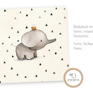 Blankobuch leeres Buch Elefant Bild 4