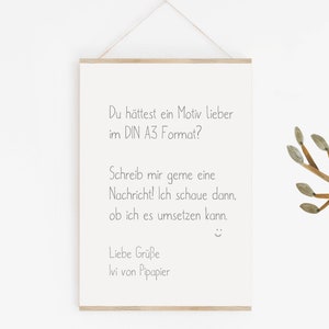 Kinderzimmer Kinderbild Hase Natur, Poster Kinderzimmer Deko, Babyzimmer Deko, beige hellblau Bild 2