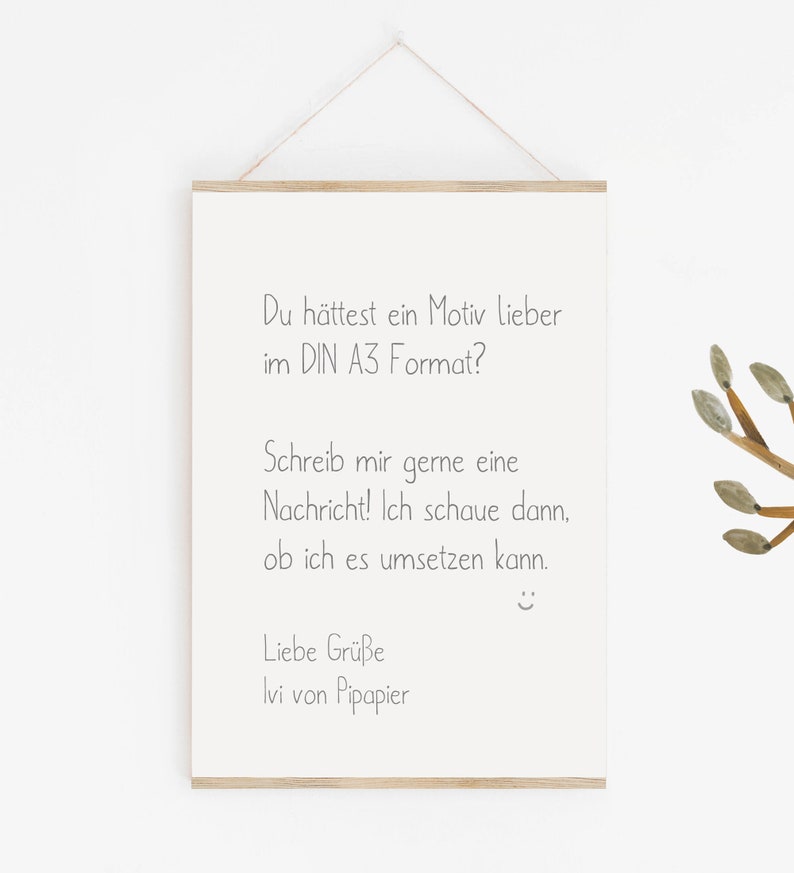 Kinderzimmer Kinderbild Hase Natur, Poster Kinderzimmer Deko, Babyzimmer Deko, beige hellblau Bild 2