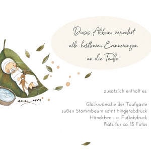 Taufalbum, Taufe Geschenk, Taufbuch, Taufgeschenk, Geschenk zur Taufe, Buch Taufe immagine 5