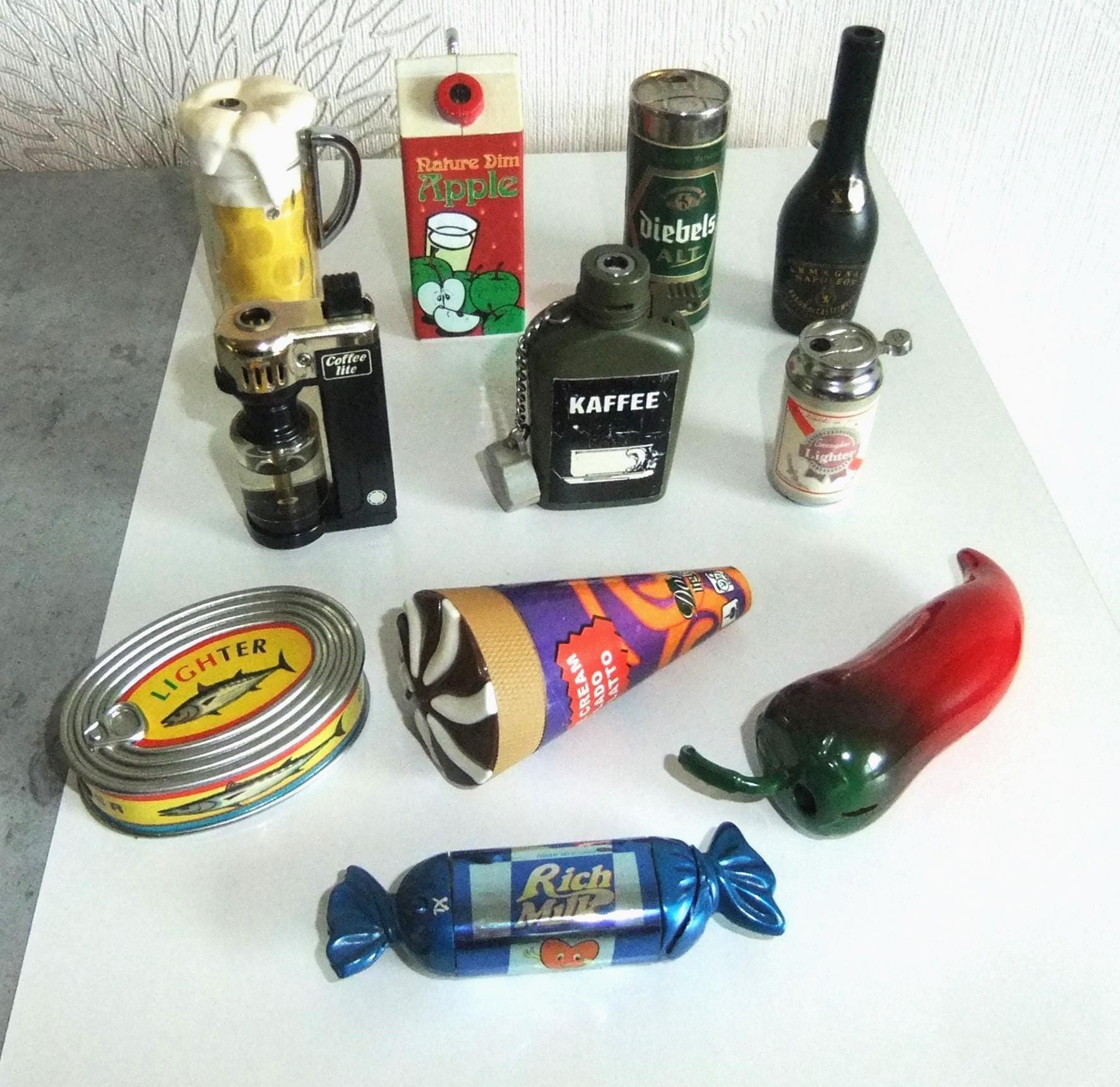 Small vintage collectible gas lighters of your choice, functional and refillable