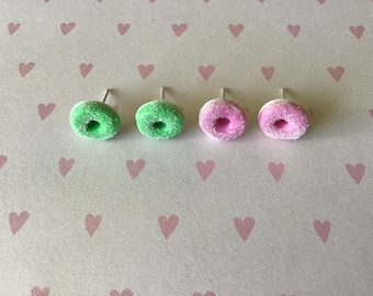 Fruchtgummi Ohrstecker, Süßigkeiten Fimo, Polymer clay, Kawaii und Candyschmuck