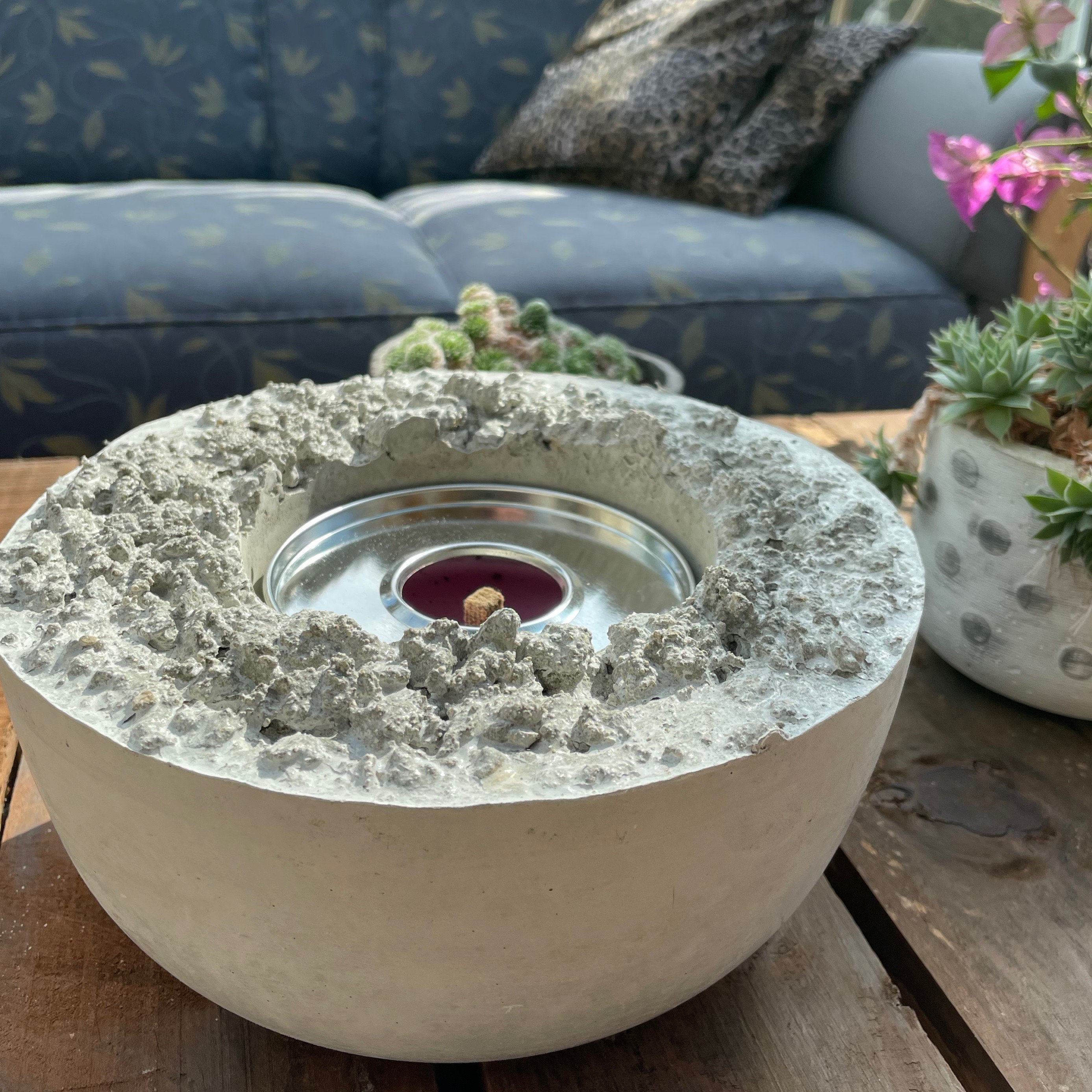 Feuerschale/Pflanztopf Summergarden grå Beton | Etsy