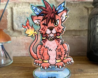 Red XIII Nanaki Final Fantasy FFVII FF7 Rainbow Acrylic Standee