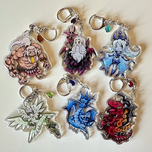 Final Fantasy Summon Avatar Primal Eikon Acrylic Charms