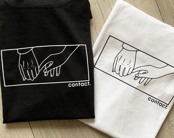 T-shirt "Contact" Shoujo Manga Panel Lockdown Inspired Street Fashion