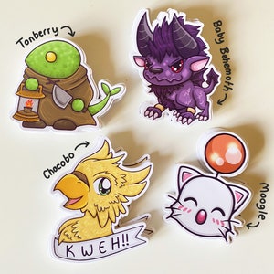 Final Fantasy Chocobo, Moogle & Monster-klistermärkespaket bild 4