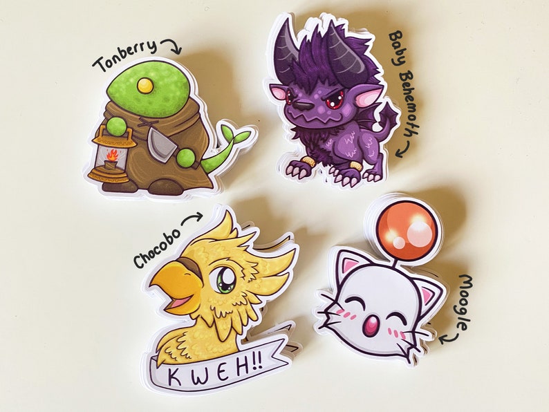 Final Fantasy Chocobo, Moogle & Monster-klistermärkespaket bild 4