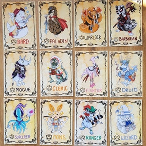 DnDnimals D&D ダンジョンズ＆ドラゴンズ 既製キャラクターシートプリント