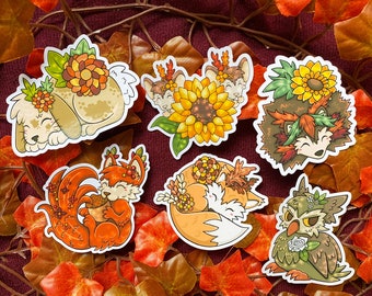 Autumn Animals Sticker Collection