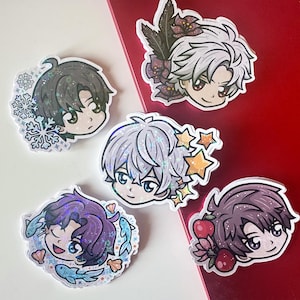 Love and Deepspace LADS Sylus Xavier Rafayel Zayne Caleb Holographic Stickers