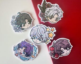 Love and Deepspace LADS Sylus Xavier Rafayel Zayne Caleb Holographic Stickers