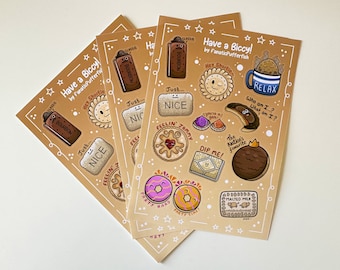 British Biscuits, Biscuit Lovers, Sticker Sheet