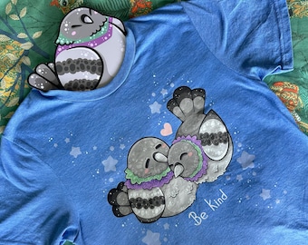 Pigeon Lover T-Shirt – Be Kind Bird Graphic Tee