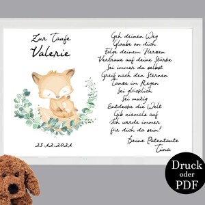 Taufbrief Patenbrief Geschenk zur Taufe 61
