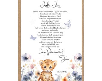 Godparent letter, baptismal certificate, gift, 3 baptismal gifts, baptism, gift, godparents, godchild, godparent certificate, godfather, godmother, gift