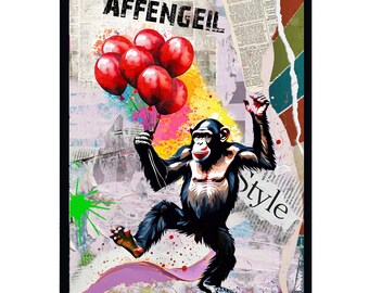 Pop Art Tiere Wandbild Poster Druck 16