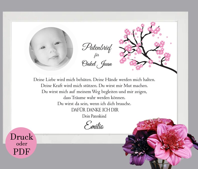 Christening Letter Godfather Letter Gift Baptism 52 Etsy Sweden