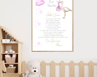 Baptismal certificate, godparent certificate, baptism gift, 2nd gift, godparents, children, baptism gift for girls, baptism gift for boys, godparent certificate