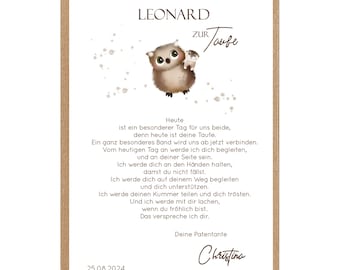 Godparent letter, baptismal certificate, baptism gift, 160 gift, baptismal gifts for girls, baptismal gift for boys, godparent certificate
