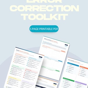 Kit di strumenti per la correzione degli errori nell'insegnamento dell'inglese come lingua straniera (TEFL ESL), modelli per la gestione della classe (download in PDF)