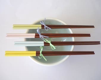 1 Paar Stäbchen Chop Sticks DIP-DYE PASTELL