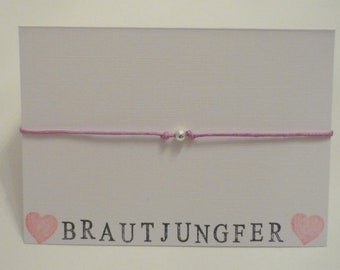 Armband FREUNDSCHAFT Brautjungfer