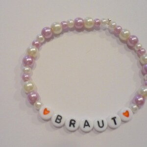Bracelet BRIDE cream & rosé