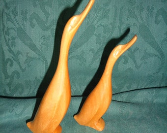Original 1977*2 small ducks*Danish Design*Walnut wood*Great decoration