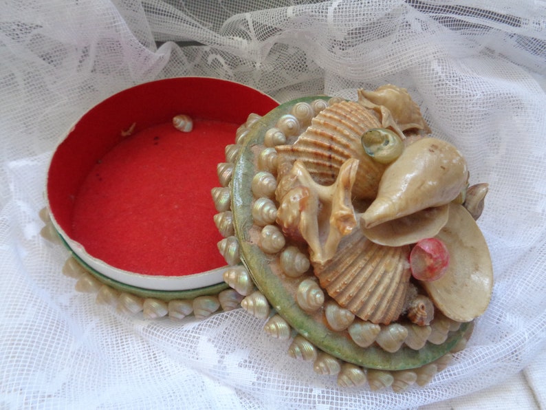 Shell can-jewellery can-enchanting antikeold tin-storage-1955