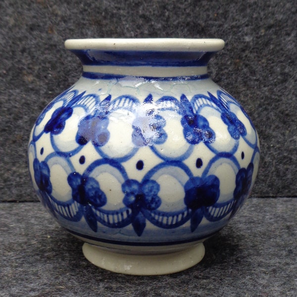 Vintage*Vase*Blau-Weiß*Landhaus*Keramik*Wunderschön*Dekorativ*