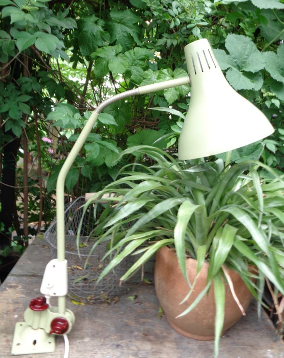 Desk Lamp Industry Style 1955 Sheet Metal Etsy