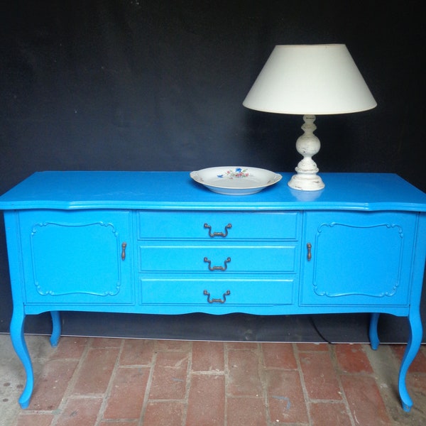 Antik*Kommode*Chippendale*Sideboard*Schränkchen*Anno 1949*Blau*Eyecatcher*