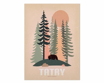 Plakat - Tatry - las