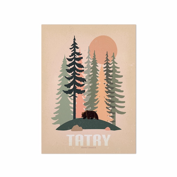 Plakat - Tatry - las