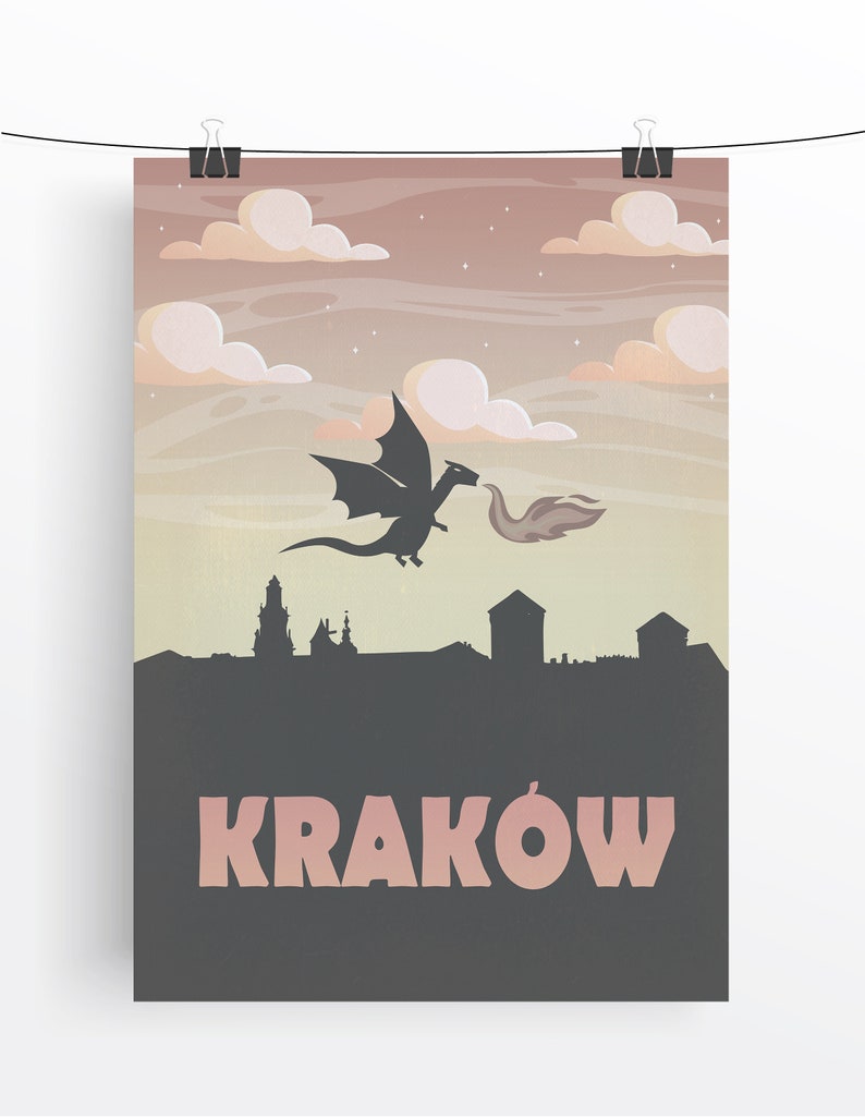 Plakat Kraków Wawel Smok Wawelski zdjęcie 3