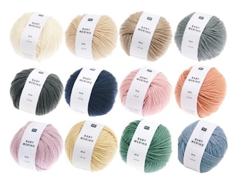 Rico Design Baby Merino Wolle -  25g 100m verschiedene Farben