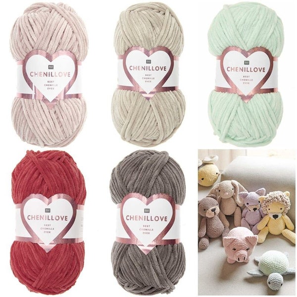 Rico Design Creative Chenillove toutes les couleurs -100g 110 m chenille