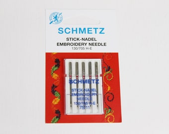 Embroidery needles Schmetz 75/11 H-E 130-705
