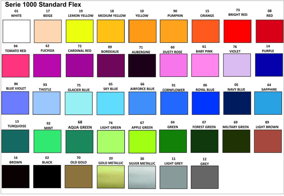 Plotter Foils Flex Foil Premium - Various Colors 20 X 30 Cm - Etsy