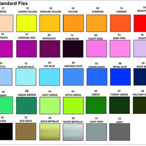 Plotter foils Flex foil Premium - various colors 20 x 30 cm