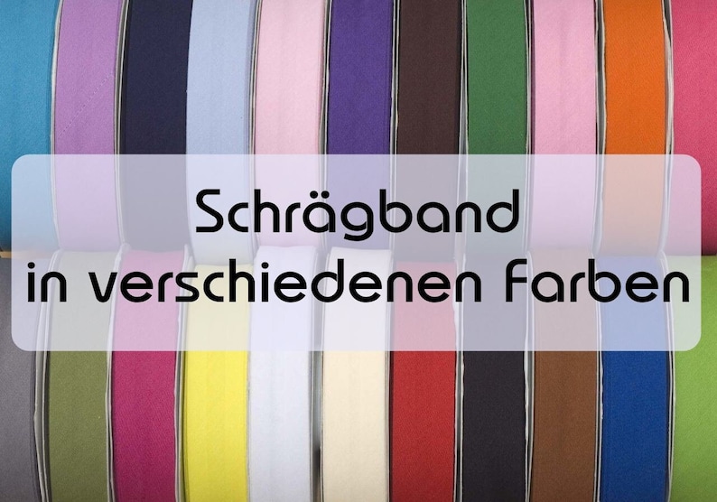 3m Schrägband verschiedene Farben Bild 1