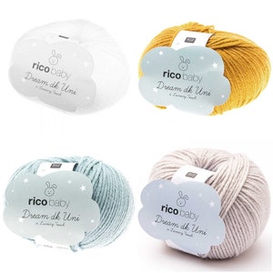 Rico Design Baby Dream dk uni - Un tocco di lusso 50g 115 m