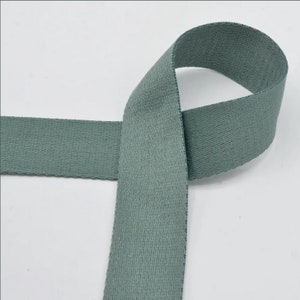 2 m soft webbing 40 mm - dusty green