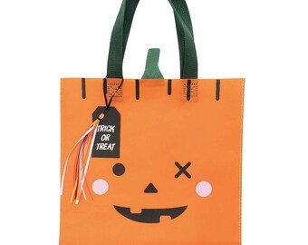 Rico Design Bolsa de regalo Paper Poetry Calabaza de Halloween 28 x 30 cm