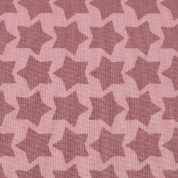 Coated cotton “Staaars” old pink from Farbenmix