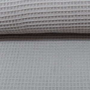 Waffle Piqué Nelson uni - grey, Swafing Waffle Piqué Cotton