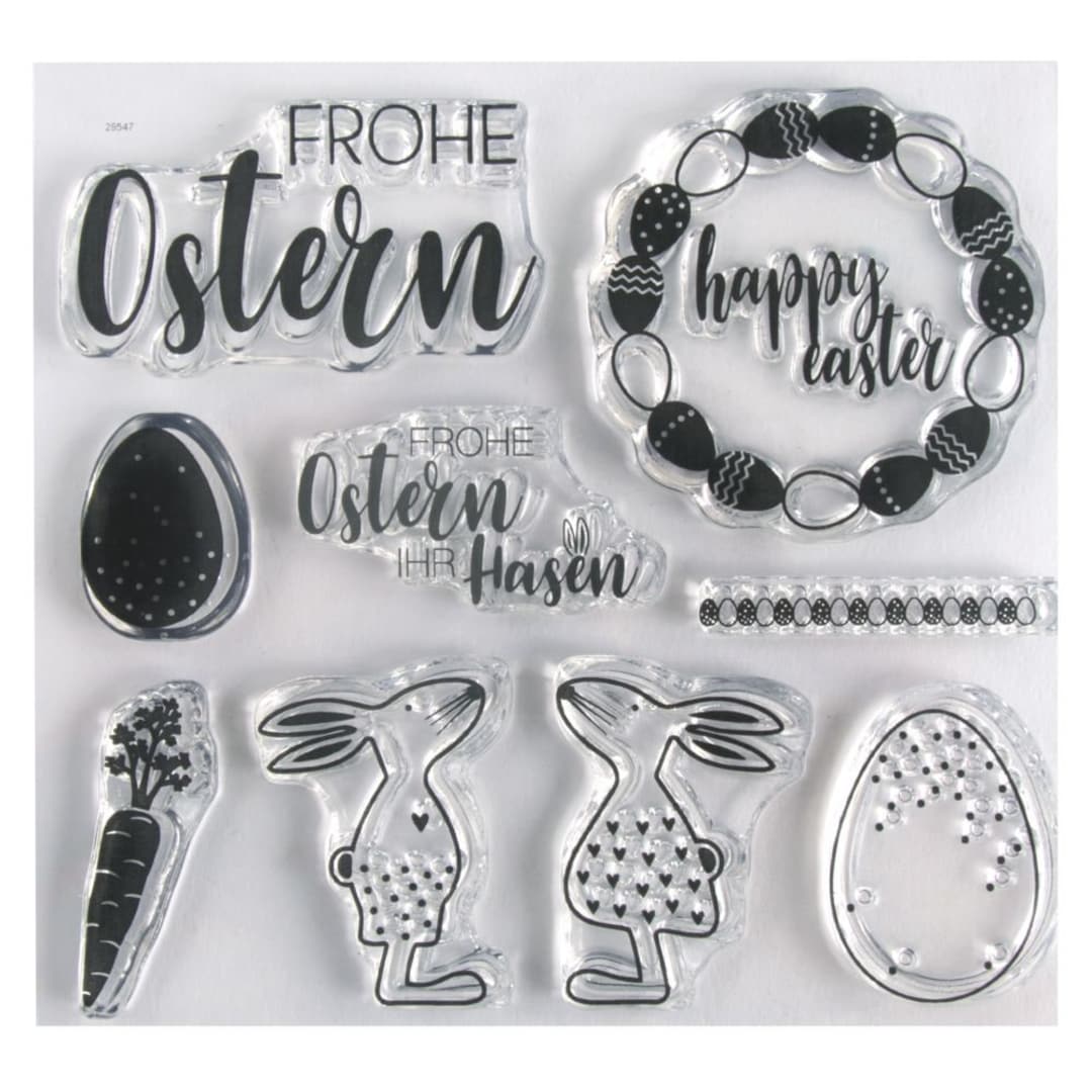 Sello Clear Stamp Rayher - Ocasión 1 - 96,5x91x3,2 Mm - Transparente - Manualidades