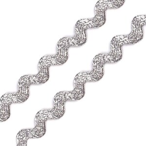 3m Zackenlitze silber 4mm breit