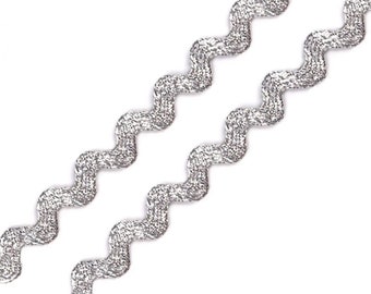 3m Zackenlitze silber 4mm breit